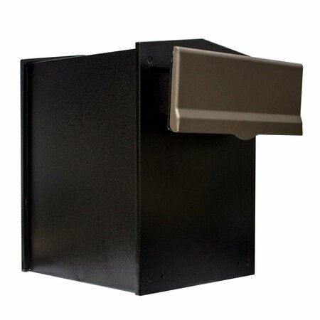 BOOK PUBLISHING CO Liberty Rear Access Collection Box with Bronze Letter Plate & 4-6 in. Adjustable Chute GR3174479